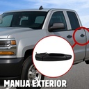 MANIJA EXTERIOR CV CHEYENNE/SILVERADO 07-13/SUBURBAN/TAHOE 07-14/AVALANCHE  GM SIERRA 07-13/YUKON 07-14  CV PICK UP 07-13  LISA PARA PINTAR NEGRA HUSHAN Izquierdo Trasera  