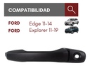 MANIJA EXTERIOR FD EDGE 11-14/EXPLORER 11-19  CON HOYO PARA LLAVE LISA PARA PINTAR NEGRA PLASTICO HUSHAN Izquierdo Delantera  