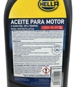 ACEITE MINERAL P/MOTOR HELLA MOTO 4T SAE 20W-50 API SL 946 ML