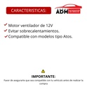 MOTOR VENTILADOR 12V ATOS