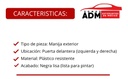 MANIJA EXTERIOR ST ALTEA 05-14/ ST CORDOBA 03-08/ VW CROSSFOX 07-14/ VW GOL 09-21/ VW GOLF 00-09/ ST IBIZA 03-17/ VW JETTA CLASICO 08-15/ VW JETTA A4 99-07/ ST LEON 99-13/ VW LUPO 05-09/ VW PASSAT 99-05/ VW POLO 03-07/ VW SAVEIRO 10-25/ VW SPORTVAN 07-09/ ST TOLEDO 99-12/ CON HOYO PARA LLAVE LISA PA