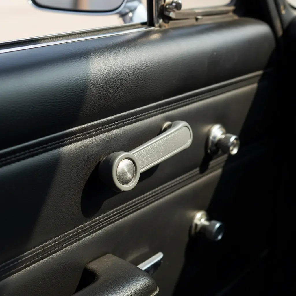 MANIJA DE ELEVAR TY HILUX 75-88/T100 93-98/COROLLA 89-91  PERILLA GRIS/ALUMINIO PLASTICO GRIS HUSHAN    