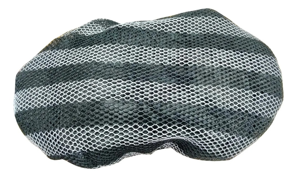 CUBRE ASIENTO TERMICO P/MOTO 90X51 L NEGRO&PLATA