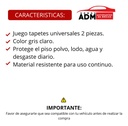 TAPETE UNIVERSAL GRIS CLARO JGO 2PZ G