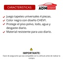 TAPETE UNIVERSAL 4 PIEZAS CHEVY