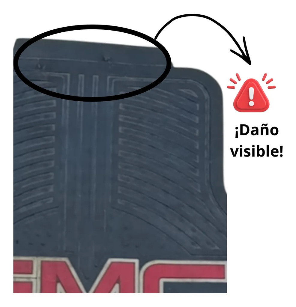 TAPETE UNIVERSAL 1PZ GMC NEGRO *DAÑO*