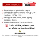 TAPETE PISO ORIGINAL CV PU/ C-10 73-91 NEGRO *DAÑO*