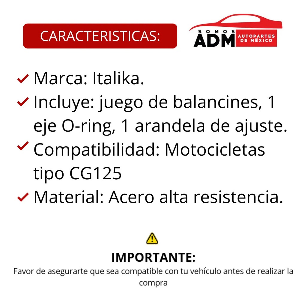 BALANCIN INFERIOR JGO C/EJE CG125