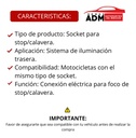 SOCKET MOTO STOP CALAVERA