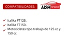 PALANCA LEVA FRENO COMPLETA FT150-FT125