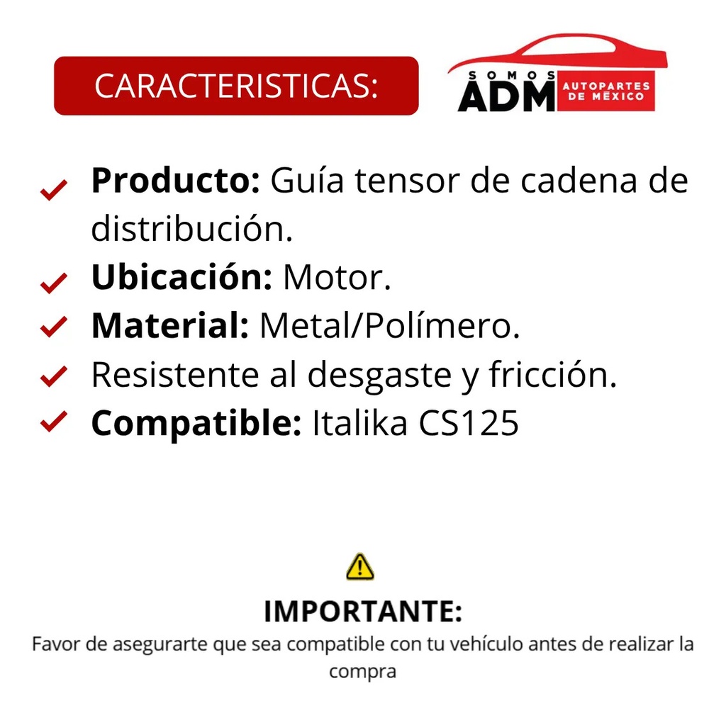 GUIA TENSOR CADENA CS125