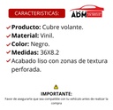 CUBRE VOLANTE VINIL NEGRO CHICA
