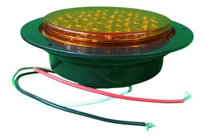 PLAFON LED AMBAR REDONDO 4" 12V 24 LEDS ATORNI