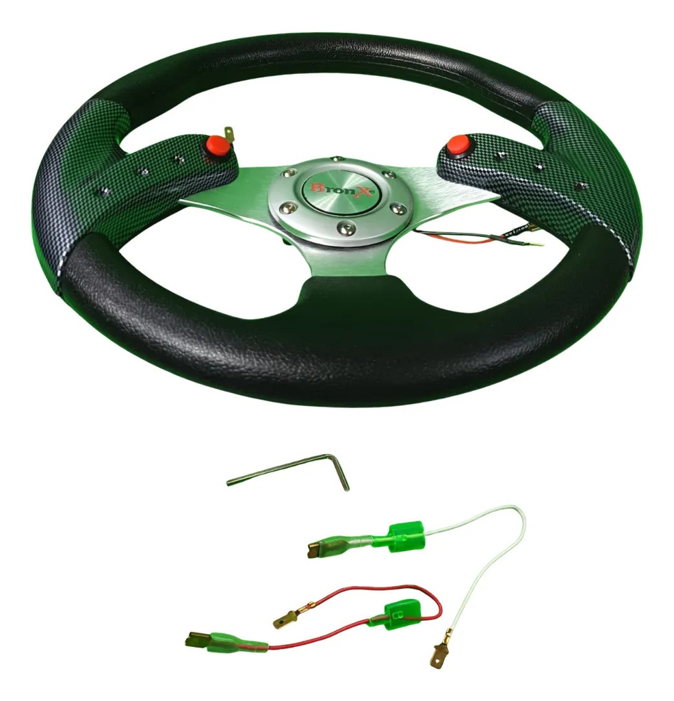 VOLANTE AUTOMOTRIZ BRONX FIBRA DE CARBON