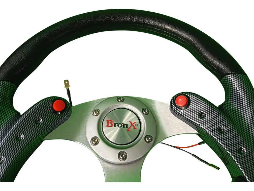 VOLANTE AUTOMOTRIZ BRONX FIBRA DE CARBON
