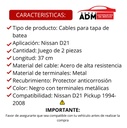 CABLES DE TAPA NS D21 94-08  1JUEGO (2PZ) 37 CM