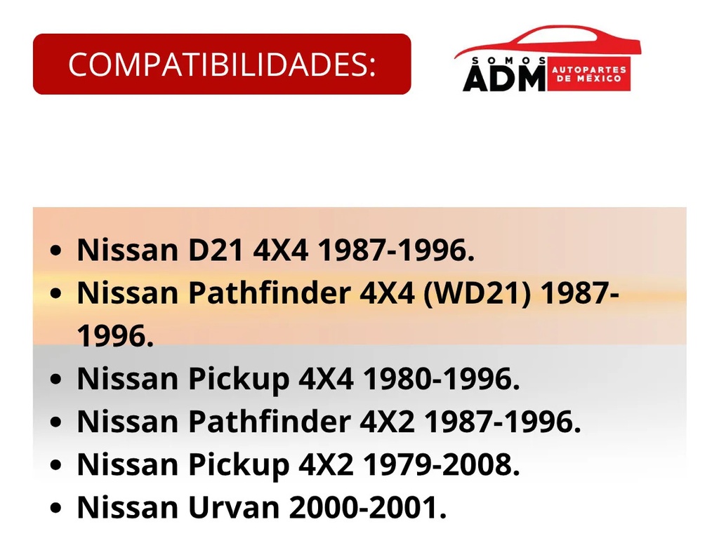 ROTULA SUPERIOR NS D21 87-96 4X4 PRECIO 