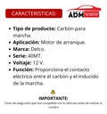 CARBON MARCHA DELCO 40MT 12V ANCHO 3.8x6.6cm