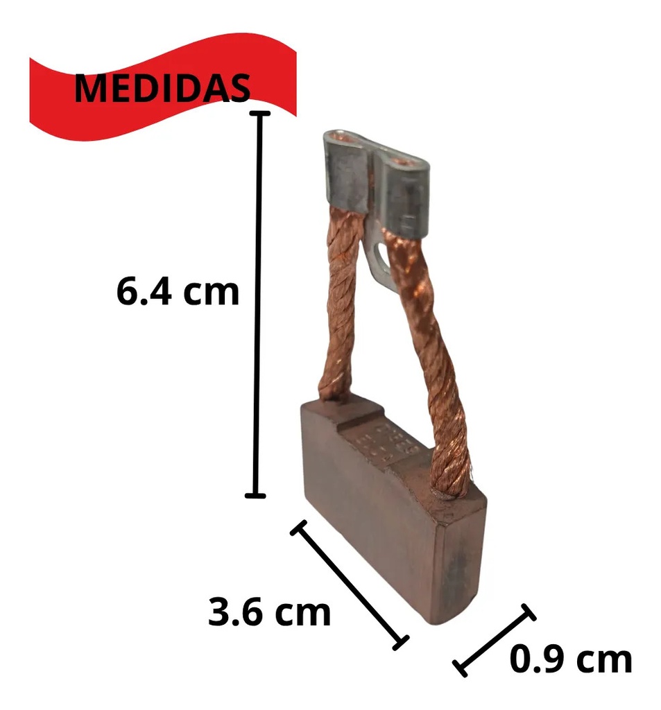 CARBON MARCHA DELCO 40MT 12V ANCHO 3.8x6.6cm