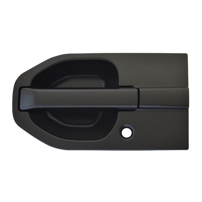 MANIJA EXTERIOR HD ELEMENT 03-11  CON HOYO PARA LLAVE LISA PARA PINTAR NEGRA PLASTICO HUSHAN Izquierdo Delantera  
