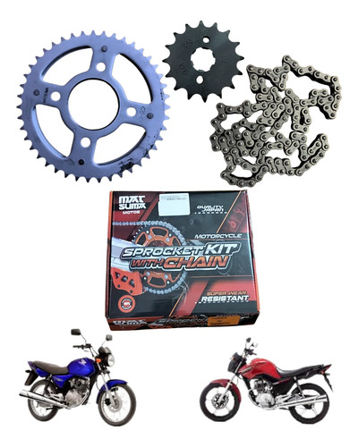 KIT ENGRANE C/CADENA HONDA TITAN CG150 43T/16T