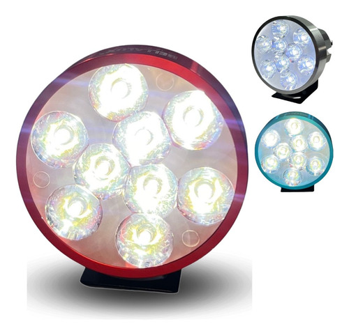 FARO AUX LEDS P/MOTO IR1575 8-80V 18W ROJO