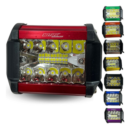 FARO AUXILIAR HYPERLED 60W 7000K 4000LM ROJO