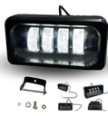 FARO LED H/L ESTROBO CARCASA NEGRA LUZ BLANCO