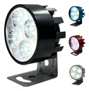 FARO MOTO REDONDO 4/3W CARCASA NEGRA 5.5CM