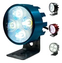 FARO LED MOTO REDONDO 4/3W CARCASA AZUL 5.5CM