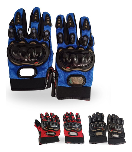 GUANTE PARA MOTO BRONX AZUL L