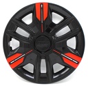 TAPON POLVERA RIN 14 ABS SPORT TUNING NEGRO-ROJO LES0058
