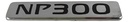 EMBLEMA LETRAS PLACA NP300 CROMO