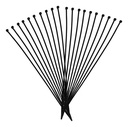 CINCHOS DE PLASTICO NEGRO 18CM X 3.5MM 20 pzas