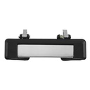 MANIJA EXTERIOR NS TSURU II GUAYIN 88-91  CORRUGADA NEGRA/CROMO PLASTICO HUSHAN Derecho/Izquierdo Delantera/Trasera  