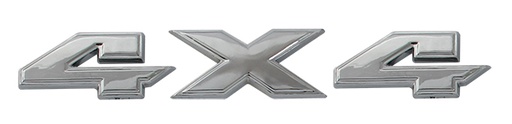 LETRAS 4X4 RAM PU 09-10 CROMO