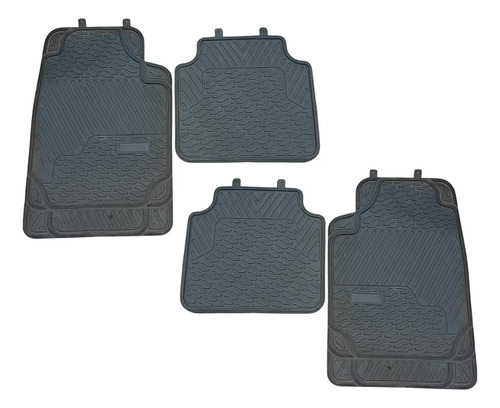 TAPETE UNIV HULE GRUESO GRIS  4PZ