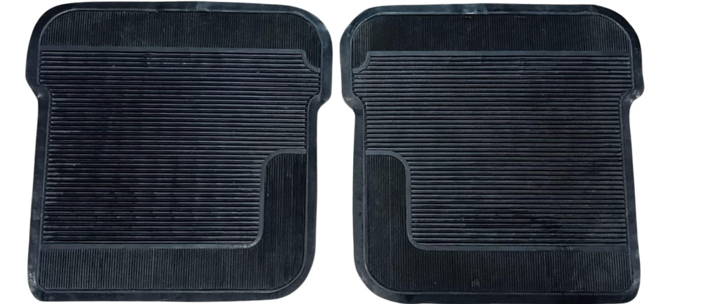 TAPETE UNIVERSAL AUTOS 2PZ CH NEGRO RAYAS