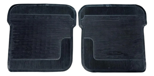 TAPETE UNIVERSAL AUTOS 2PZ CH NEGRO RAYAS
