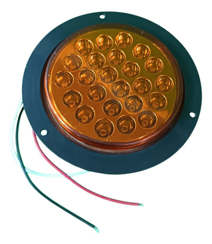PLAFON LED AMBAR REDONDO 4" 12V 24 LEDS ATORNI