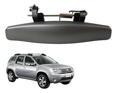 MANIJA EXTERIOR RN DUSTER 13-20/SANDERO STEPWAY 10-15 07-15/OROCH 18-22  LISA GRIS PLASTICO HUSHAN Derecho Delantera/Trasera  