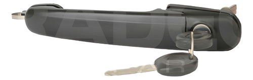 MANIJA EXT.VW. DERBY 95-09 VAN 03-08 SHARAN 02-08 CORDOBA IBIZA 99-02 ALHAMBRA 02-07  PATA CORTA 5.5 cm. PLASTICO CORRUGADA NEGRA Derecho/Izquierdo DELANTERA