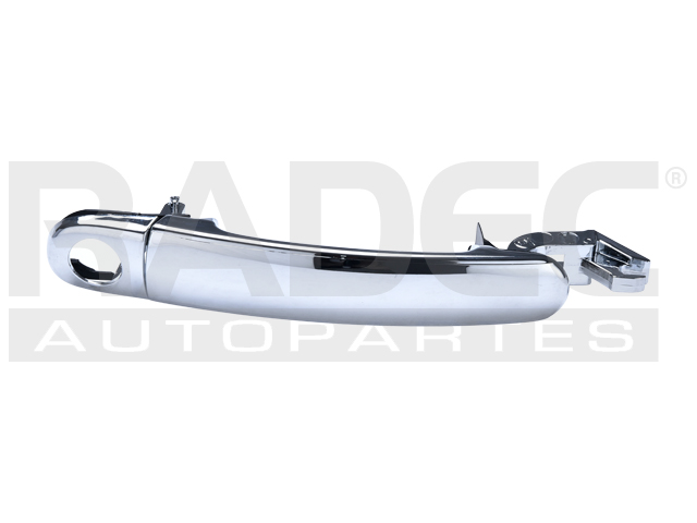MANIJA EXTERIOR VW GOLF 00-09/JETTA A4 99-07/PASSAT 99-05/POLO 03-07/GOL 09-17/LUPO 05-09/CROSSFOX 07-14  ST IBIZA 03-17/CORDOBA 03-08/LEON 99-13/TOLEDO 99-12/ALTEA 05-14  VW SAVEIRO 10-18/SPORTVAN 07-09/JETTA CLASICO 08-15  CON HOYO PARA LLAVE CROMADA PLASTICO HUSHAN Derecho/Izquierdo Delantera  