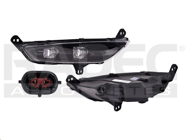 FARO NIEBLA CR 200 15-16 FONDO NEGRO C/LEDS C/FOCO DEPO DER