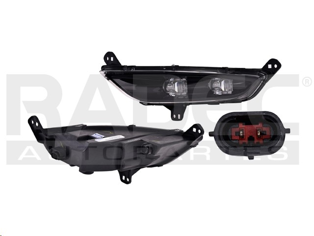 FARO NIEBLA CR 200 15-16 FONDO NEGRO C/LEDS C/FOCO DEPO IZQ