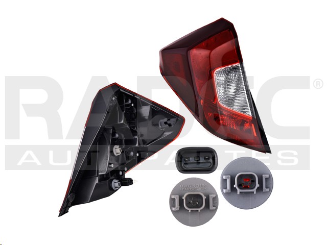 CALAVERA INFERIOR HD FIT 15-20 C/LEDS DEPO IZQ
