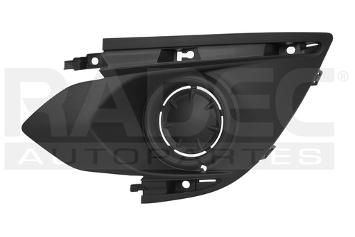 REJILLA FASCIA DELANTERA MT MIRAGE 17-20 S/HOYO P/FARO GLX L3 3 CILINDROS 1.2L 5 PUERTAS IZQ