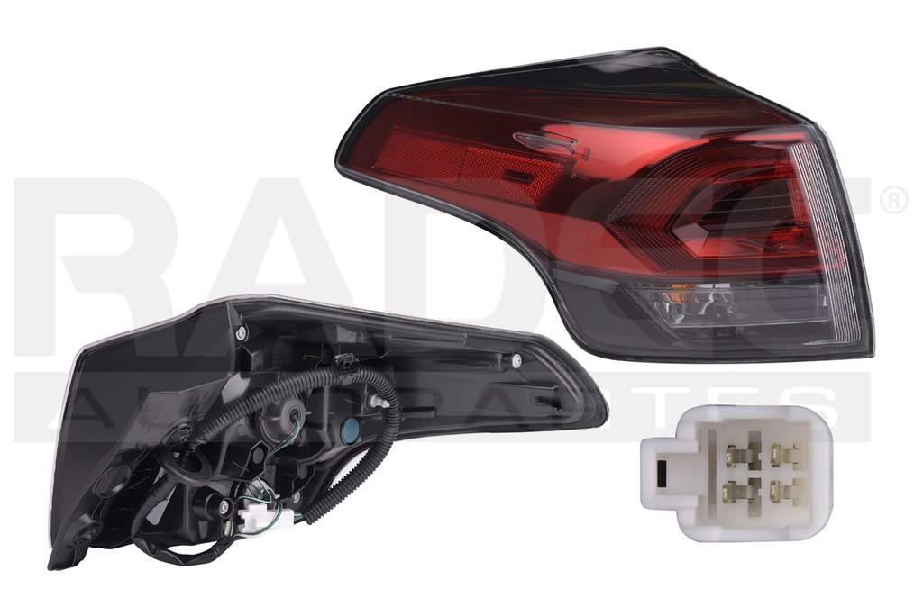 CALAVERA EXTERIOR TY RAV 4 16-18 C/LEDS DEPO IZQ