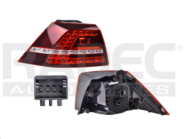 CALAVERA EXTERIOR VW GOLF GTI 15-17 C/LEDS DEPO IZQ