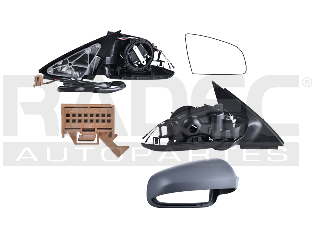 ESPEJO AD A4 00-07 ELECTRICO C/DESEMPANANTE P/PINTAR 5 PINES 3.0 QUATTRO/3.0/TDI 2.5 QUATTRO/TDI 2.5/2.4/TFSI 2.0 QUATTRO/TDI 1.9 QUATTRO/T1.8 QUATTRO/FSI 2.0/2.0/TDI 1.9/T1.8L DER